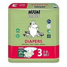 Fragrances, Perfumes, Cosmetics Diapers, Size 3 (5-8 kg), 50 pcs - Muumi Baby