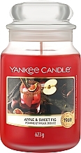 Scented Candle in Jar - Yankee Candle Apple & Sweet Fig Candle — photo N2
