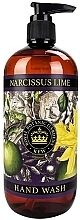 Fragrances, Perfumes, Cosmetics Liquid Hand Soap 'Narcissus & Lime' - The English Soap Company Kew Gardens Narcissus Lime Hand Wash