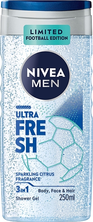 3in1 Face, Hair & Body Wash - Nivea Men Ultra Fresh Limited Football Edition — photo N1