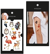 Kids Temporary Tattoo Set "Koala & 7 Animals" - Tattooshka — photo N4