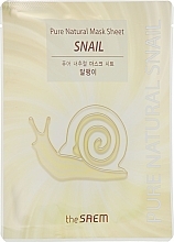 Snail Mucin Facial Sheet Mask - The Saem Pure Natural Mask Sheet Snail — photo N2
