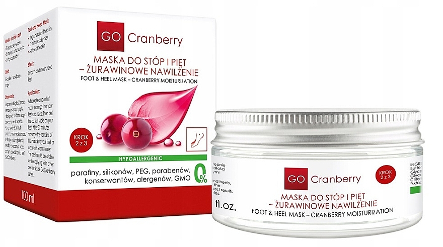 Moisturizing Cranberry Foot & Heel Mask - GoCranberry — photo N3