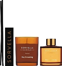 Set - Sorvella Perfume Home Fragrance Day Dreaming (aroma diffuser/120ml + candle/170g) — photo N2