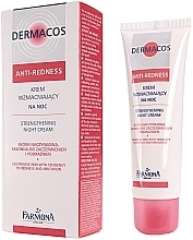 Fragrances, Perfumes, Cosmetics Night Face Cream - Farmona Dermacos Anti-Redness