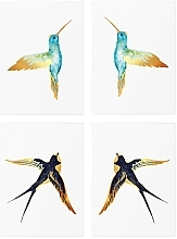 Temporary Tattoo - TATTon.me Gold Birds Set — photo N9