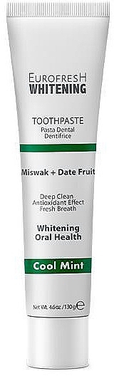 Miswak & Dates Whitening Toothpaste - Farmasi Eurofresh Whitening Toothpaste Miswak + Date Fruit  — photo N1