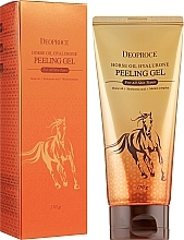 Fragrances, Perfumes, Cosmetics Peeling Gel with Horse Oil & Hyaluronic Acid - Deoproce Horse Oil Hyalurone Peeling Gel