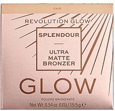 Bronzer - Makeup Revolution Glow Splendour Ulta Matte Bronzer — photo N1