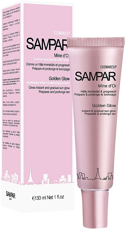 Tinted Moisturizing Cream - Sampar Cosmakeup Golden Glow Sunkissed Effect Moisturizing Cream — photo N3