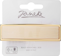 Hair Clip JG45020G CRN, 9 x 2.5 cm, golden milk - Janeke — photo N3