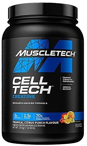 Creatine Dietary Supplement 'Tropical Citrus' - Muscletech Cell-Tech Creatine Tropical Citrus Punch — photo N1