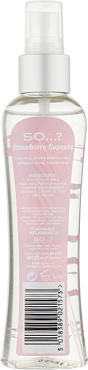 Body Spray - So…? Strawberry Cupcake Body Mist — photo N3