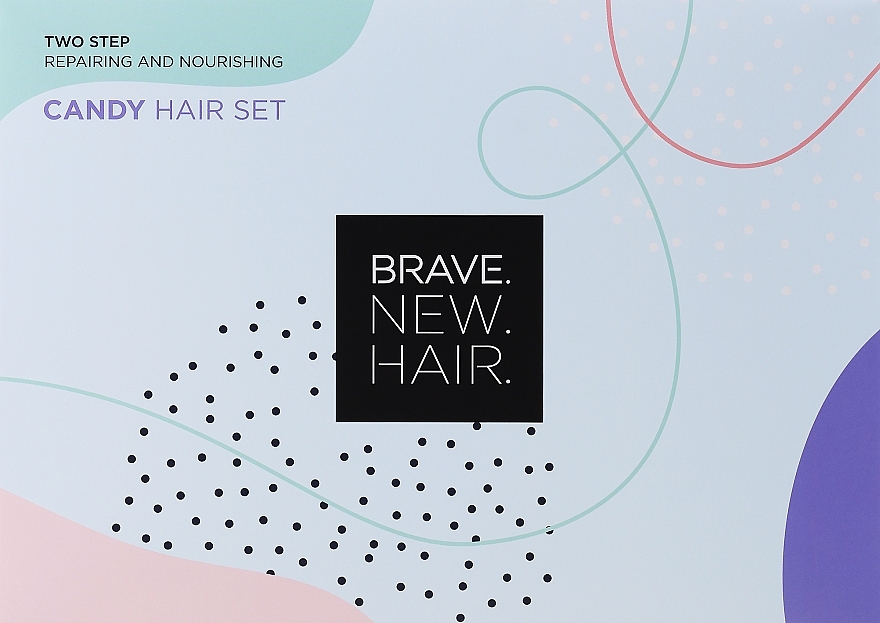 Restorative & Nourishing Therapy Set - Brave New Hair Candy Hair Set (ampoules/6x10ml + h/mask/250ml + brush) — photo N1