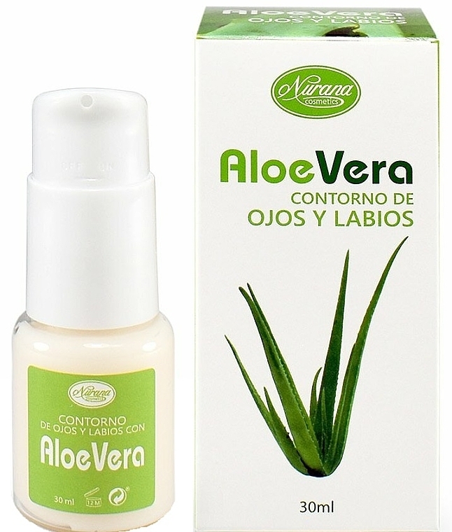 Aloe Vera Eye Cream - Nurana Eye Contour With Aloe Vera — photo N1