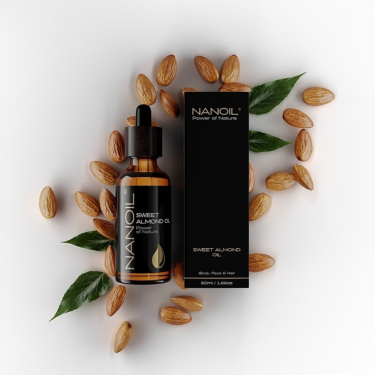 Almond Oil - Nanoil Body Face and Hair Sweet Almond Oil — photo N3
