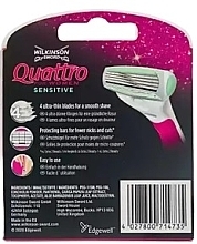 Shaving Cartridges, 6 pcs - Wilkinson Sword Quattro for Women Sensitive — photo N6