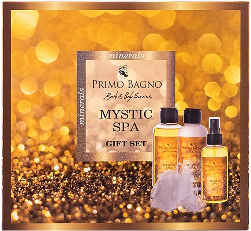 Set - Primo Bagno Mystic Spa (b/lot/140ml + b/wash/140ml + b/mist/140ml + sponge/1pcs) — photo N1