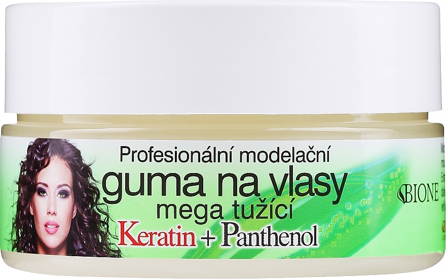 Hair Wax - Bione Cosmetics Keratin + Panthenol Professional Ultra Strong Sculpting Rubber — photo N1