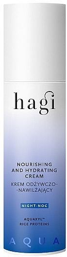 Night Face Cream - Hagi Aqua Zone Nourishing And Hydrating Night Cream — photo N1