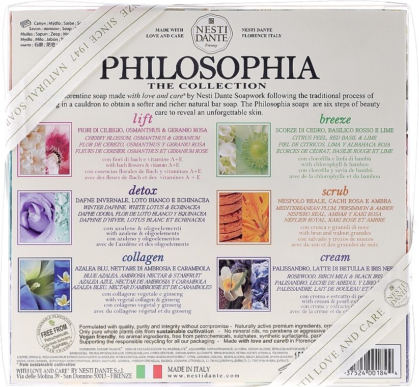 Gift Soap Set 'Phylosophy' - Nesti Dante Philosophia Collection (soap/6x150g) — photo N3