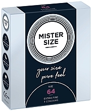 Fragrances, Perfumes, Cosmetics Latex Condoms, size 64, 3 pcs - Mister Size Extra Fine Condoms