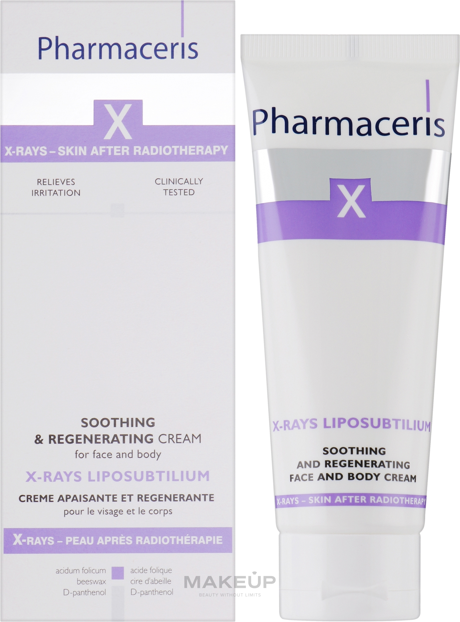 Soothing & Regenerating Face & Body Cream - Pharmaceris X XRay-Liposubtilium Sooting and Regenerating Cream For Face and Body — photo 75 ml