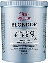 Bleaching Powder - Wella Blondor Plex 9 Powder Lightener — photo N1