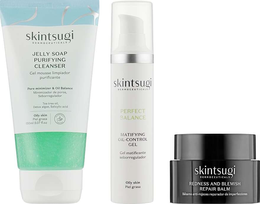 Set - Skintsugi Maskne Skin Routine (gel/50ml + balm/30ml + gel/soap/150ml) — photo N2