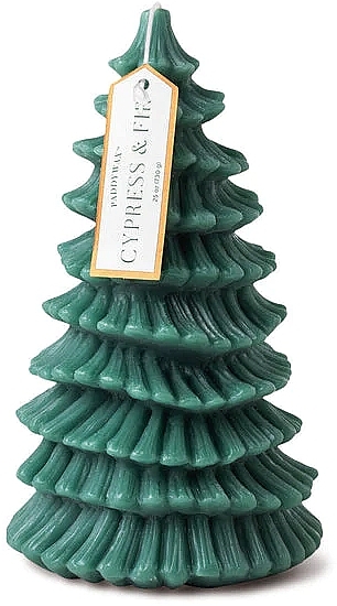 Scented Candle 'Christmas Tree', green - Paddywax Cypress & Fir Tall Tree Totem Candle — photo N3