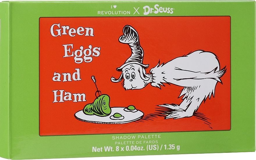 Eyeshadow Palette - I Heart Revolution Dr. Seuss Green Eggs and Ham Eyeshadow Palette — photo N8