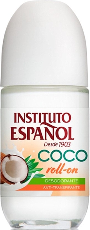 Roll-On Deodorant Antiperspirant "Coconut" - Instituto Espanol Coco Deodorant Roll-On — photo N1
