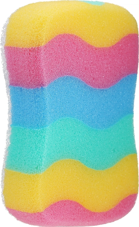 Rectangular Bath Sponge 2in1, rainbow - Ewimark — photo N1