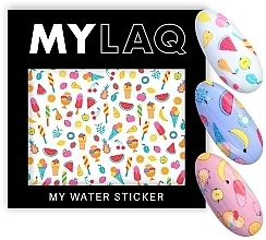 Nail Stickers 'Fruits & Ice Cream' - MylaQ My Summer Yummies Water Sticker — photo N1