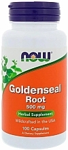 Fragrances, Perfumes, Cosmetics Goldenseal Root Capsules, 500mg - Now Foods Goldenseal Root