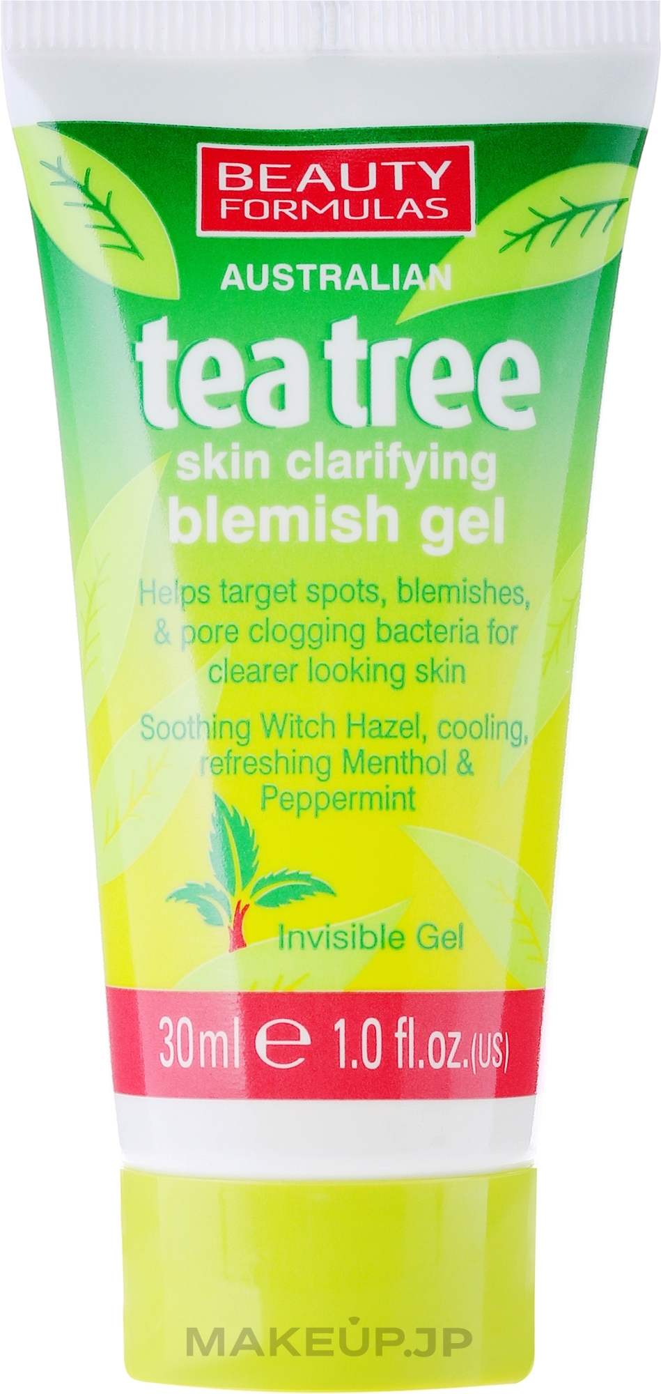 Anti-Inflammatory Face Gel "Tea Tree" - Beauty Formulas Tea Tree Skin Clarifying Blemish Gel — photo 30 ml