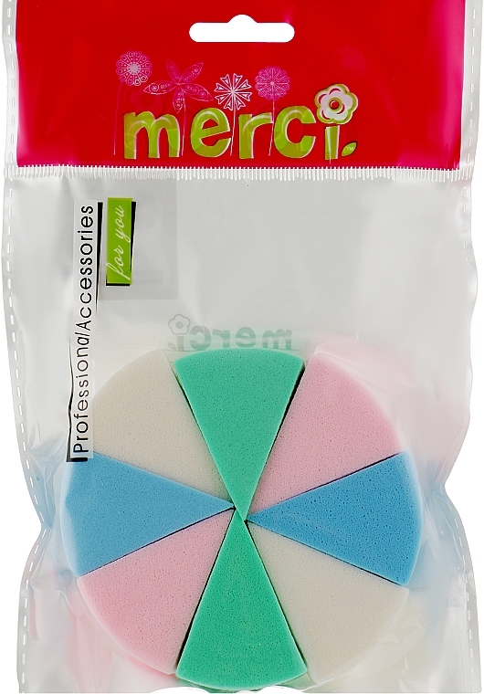 Makeup Sponge Set, 8 pcs - Merci — photo N3