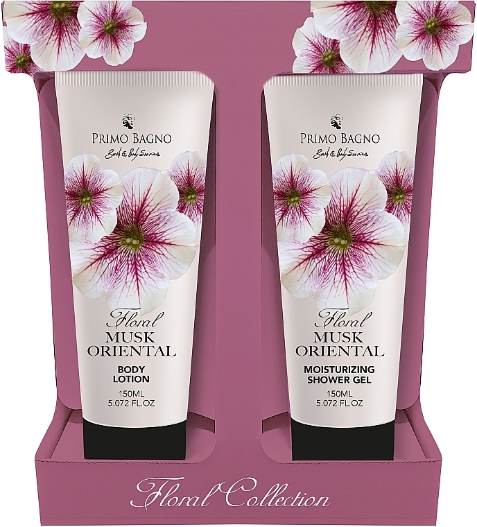 Set - Primo Bagno Floral Collection Floral Musk Oriental (b/lot/150ml + sh/gel/150ml) — photo N1