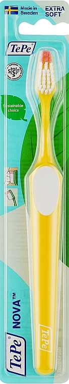 Extra Soft Toothbrush, yellow - TePe Extra Soft Nova — photo N1