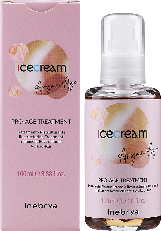 Anti Split Ends Argan Oil - Inebrya Ice Cream Pro Age Treatment Argan Oil — photo N2