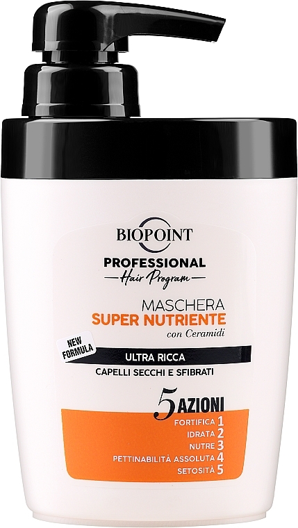 Ultra Nourishing Mask for Damaged & Dry Hair - Biopoint Super Nourishing Mask — photo N2