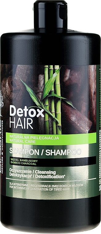 Bamboo Charcoal Shampoo - Dr. Sante Detox Hair — photo N5