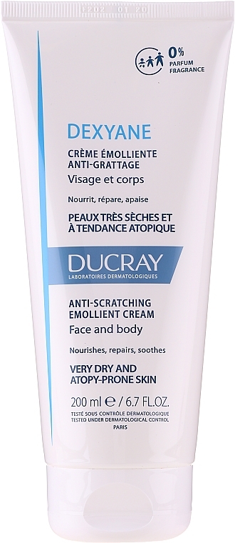 Extra Dry and Atopic Skin Cream - Ducray Dexyane Creme Emolliente Anti-Grattage — photo N2