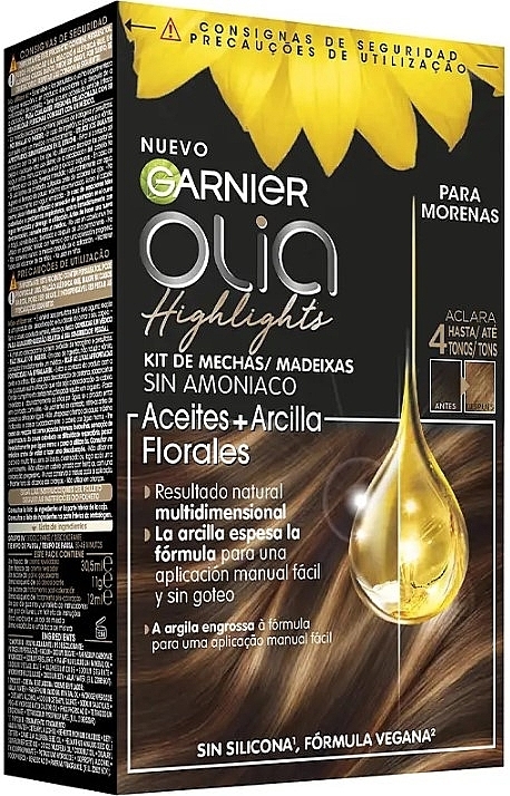 Highlighting Hair Color - Garnier Olia Highlights — photo N1