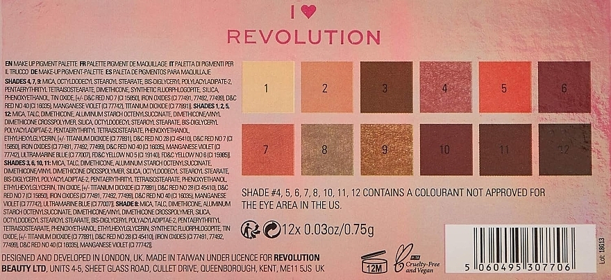 Eyeshadow Palette - I Heart Revolution Angel Heart — photo N3