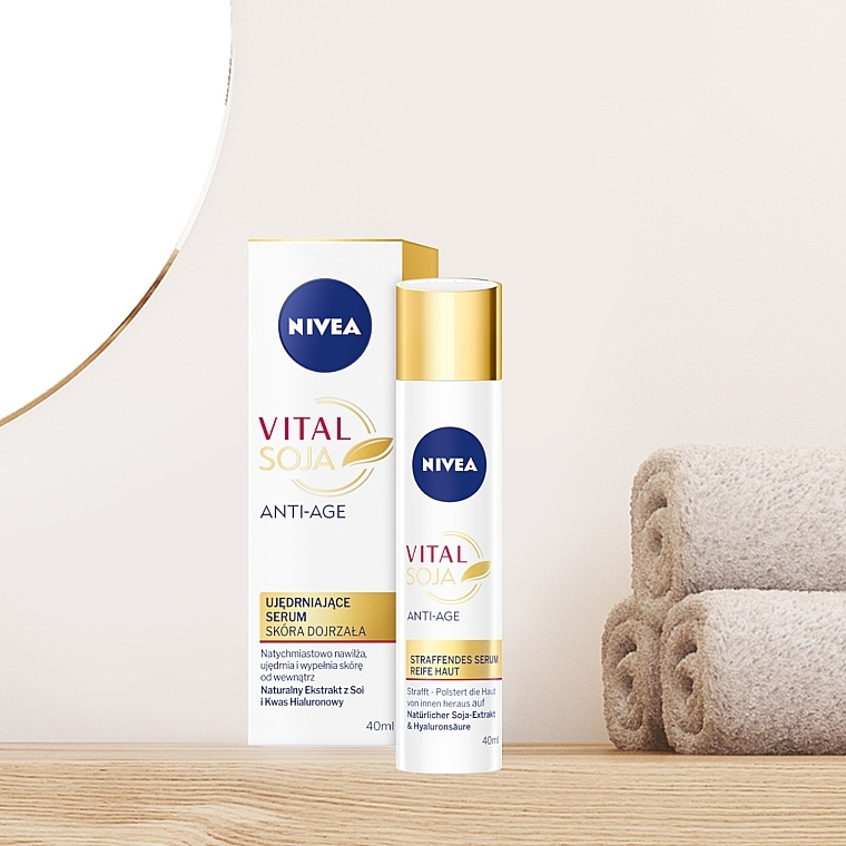 Anti-Aging Face Serum with Soy Extract - Nivea Vital Soja Anti-Age — photo N4