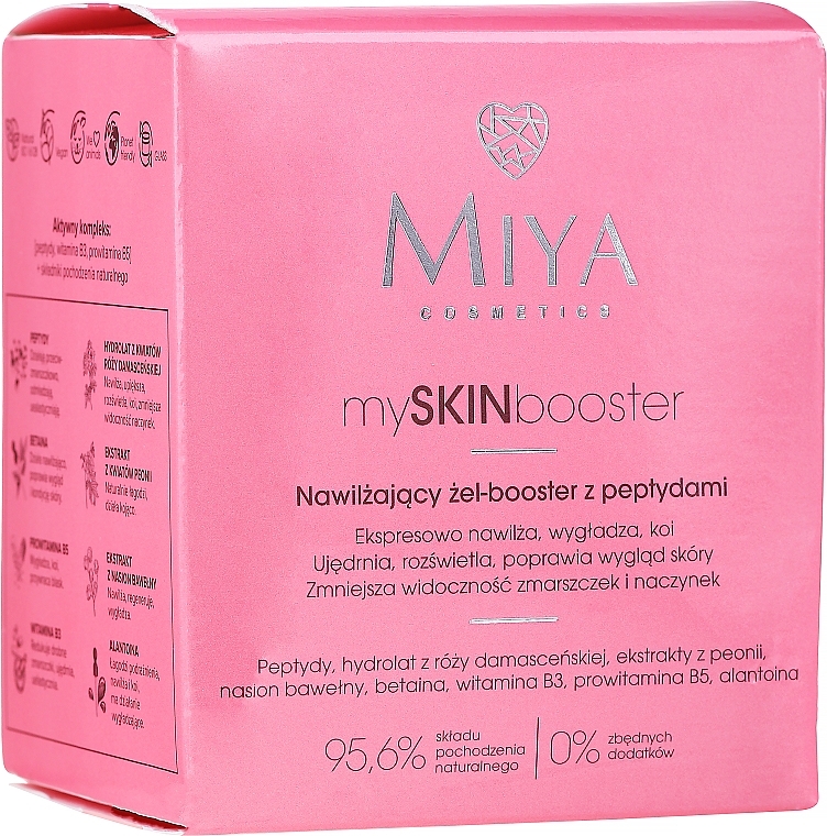 Moisturizing Facial Gel Booster with Peptides - Miya Cosmetics My Skin Booster Moisturizing Gel-Booster With Peptides — photo N2