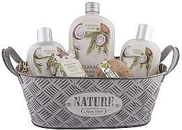 Fragrances, Perfumes, Cosmetics Set, 5 products - Bohemia Gifts Bohemia Herbs Coconut Gift Tin Box