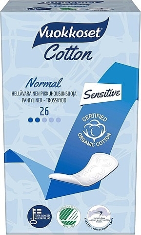 Daily Liners, 26pcs - Vuokkoset Cotton Normal Sensitive — photo N4