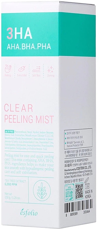 Face Peeling Gel - Esfolio 3HA Clear Peeling Mist — photo N2